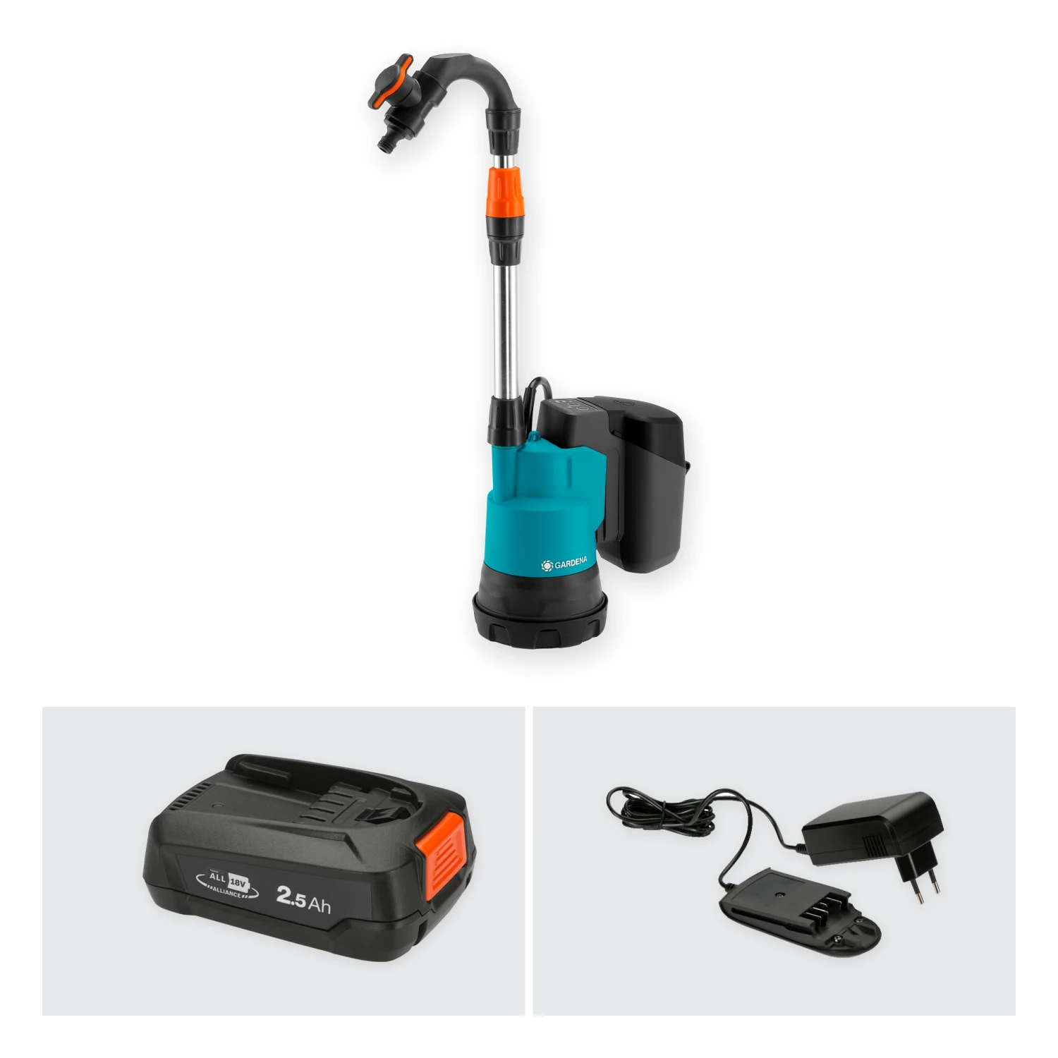 Gardena Akku Regenfasspumpe 2000/2 Set 10 Gardena Akku Regenfasspumpe 2000/2 Set – Bild 8