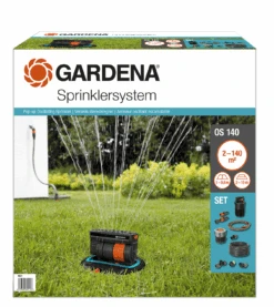 Gardena Komplett-Set + Versenk-Viereckregner OS140 -Heimtextilien bk 068291