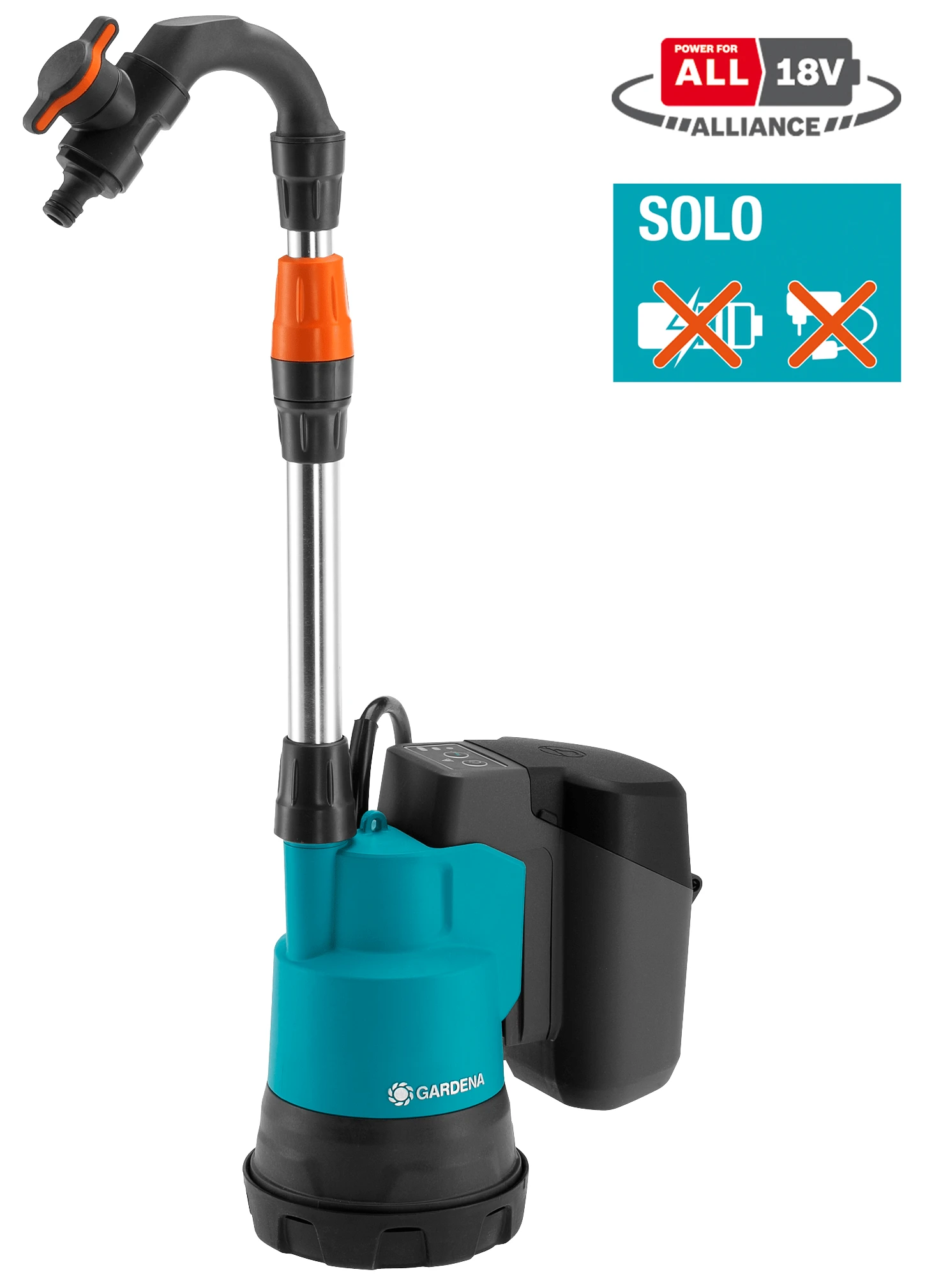Gardena Akku Regenfasspumpe 2000/2 Solo 4 Gardena Akku Regenfasspumpe 2000/2 Solo – Bild 2