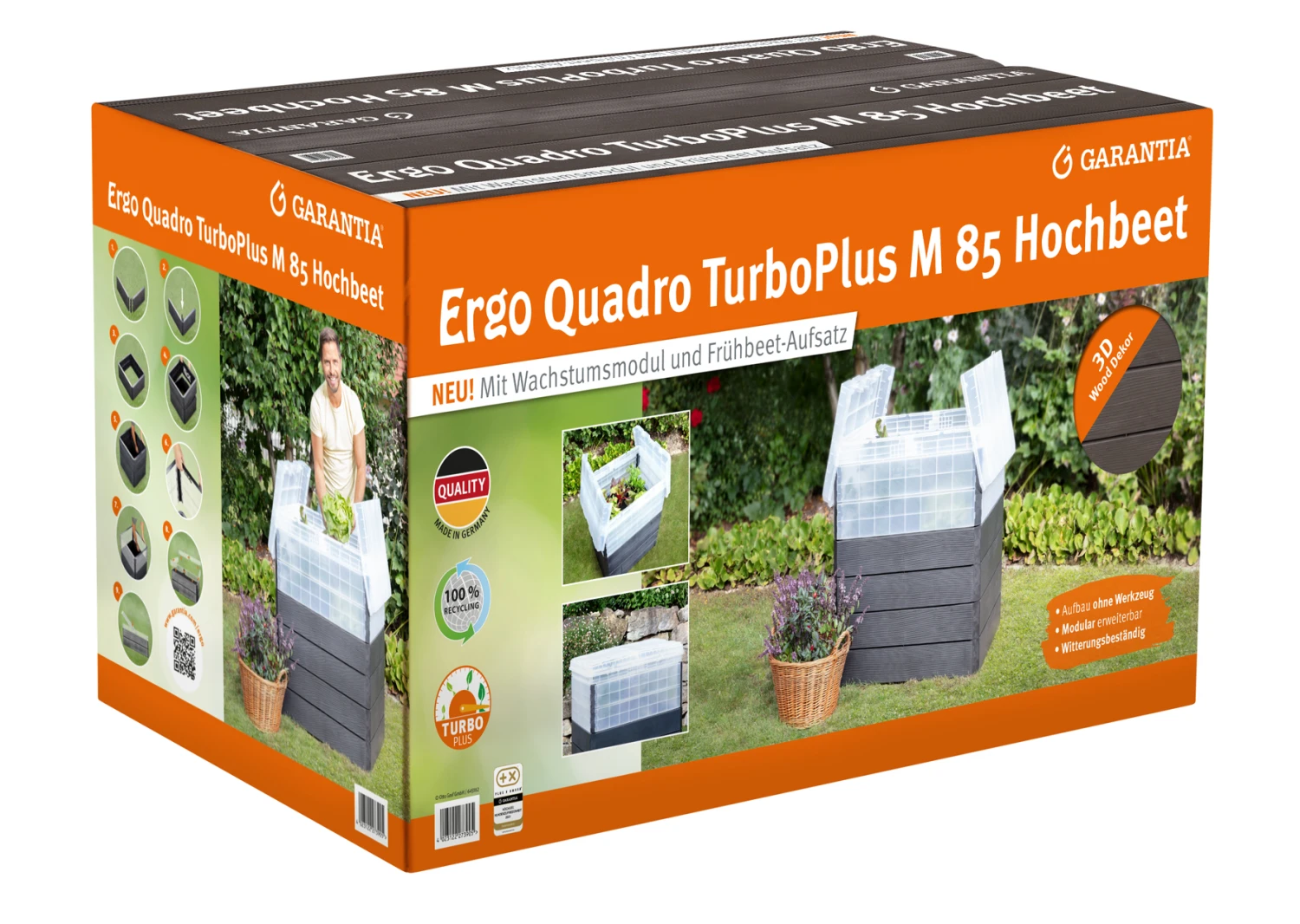Garantia Hochbeet Ergo Quadro Turbo Plus M85 Wood 4 Garantia Hochbeet Ergo Quadro Turbo Plus M85 Wood – Bild 2