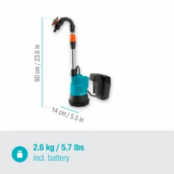 Gardena Akku Regenfasspumpe 2000/2 Set 13 Gardena Akku Regenfasspumpe 2000/2 Set -Heimtextilien gp 189619