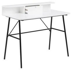 Actona Schreibtisch Pascal, Weiß 12 Actona Schreibtisch Pascal, Weiß -Heimtextilien k1600 103576 3