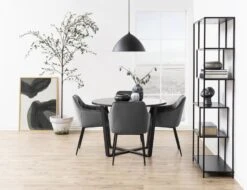 Actona Armlehnstuhl Brooke, Dunkelgrau Samt -Heimtextilien k1600 413593 8