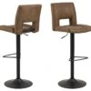 Actona Barhocker, Hellbraun/schwarz