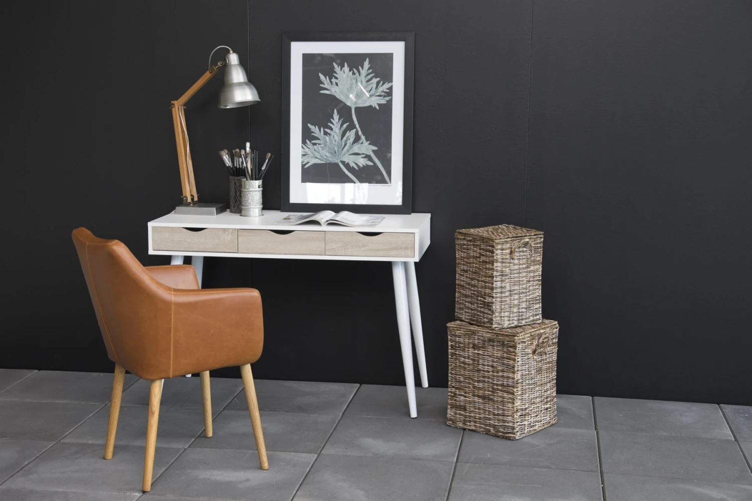 Actona Schreibtisch Neptun, Weiß 8 Actona Schreibtisch Neptun, Weiß – Bild 6