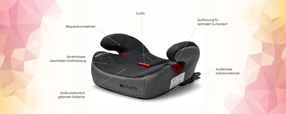 Osann Kindersitzerhöhung Lux Isofix, Universe Grey 8 Osann Kindersitzerhöhung Lux Isofix, Universe Grey – Bild 6