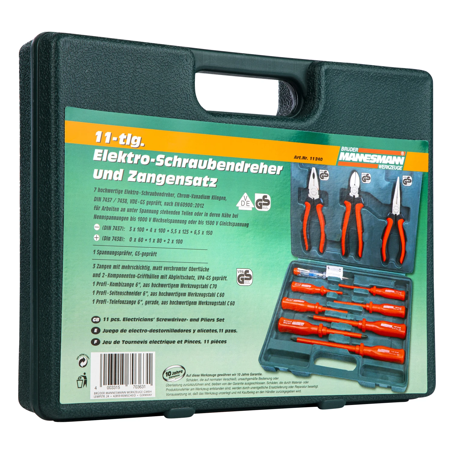 Mannesmann Schraubendreher- Zangensatz 9 Mannesmann Schraubendreher- Zangensatz – Bild 7