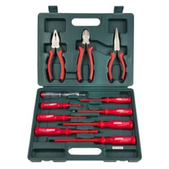 Mannesmann Schraubendreher- Zangensatz 14 Mannesmann Schraubendreher- Zangensatz -Heimtextilien m11240 elektro schraubendreher u zangenset 11 tlg 005