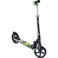 Muuwmi Alu Scooter 200 Mm, Schwarz/grün/gelb