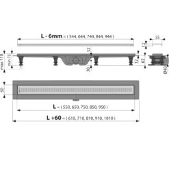 HoWaTech Duschrinne 7 HoWaTech Duschrinne -Heimtextilien pp9xx 2dn