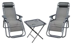 Albrecht & Radke Relax-Set 3-teilig, Schwarz/taupe